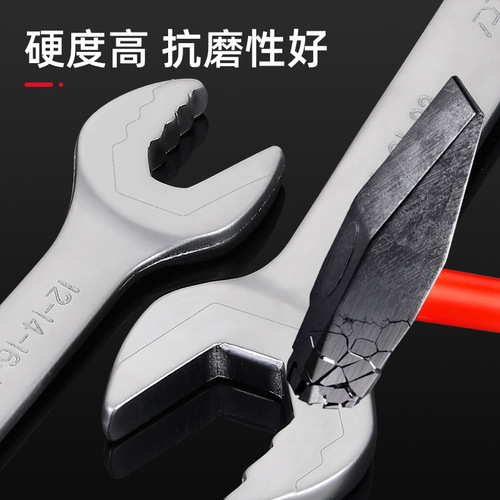 Self-Tightening King's Greedy Wrench: Adjustable Open-End/Metric Dual-Use Wrench, Multi-Functional Ratchet Wrench, and High-Speed Torque Wrench Set