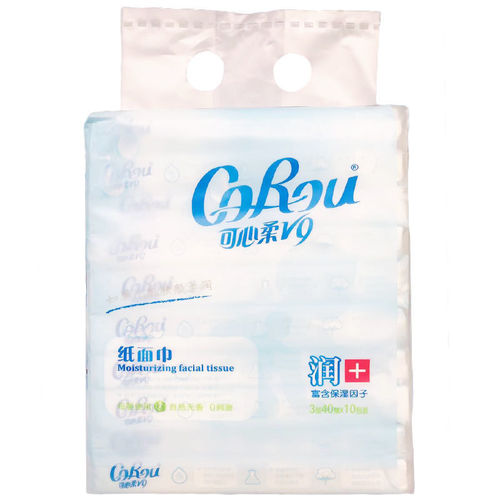 Ke Xinrou v9 soft tissue paper 120 pumping cloud soft tissue baby special facial tissue super soft moisturizing facial tissue whole box