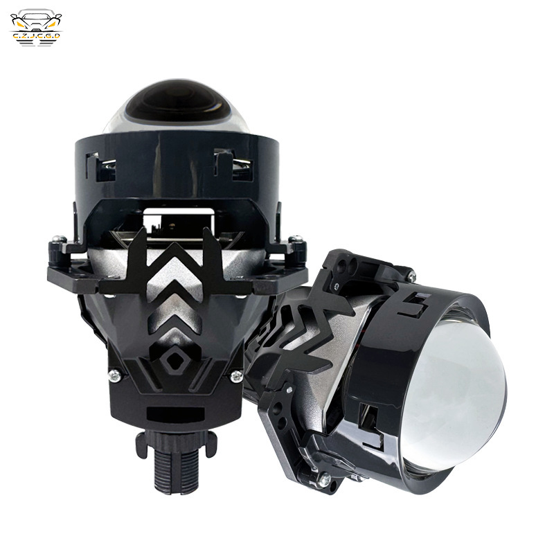 Lentes de faro de automóvil sin pérdida de 3 pulgadas de automóviles LED de doble luz, faro de luz alta y baja super brillante, faro impermeable