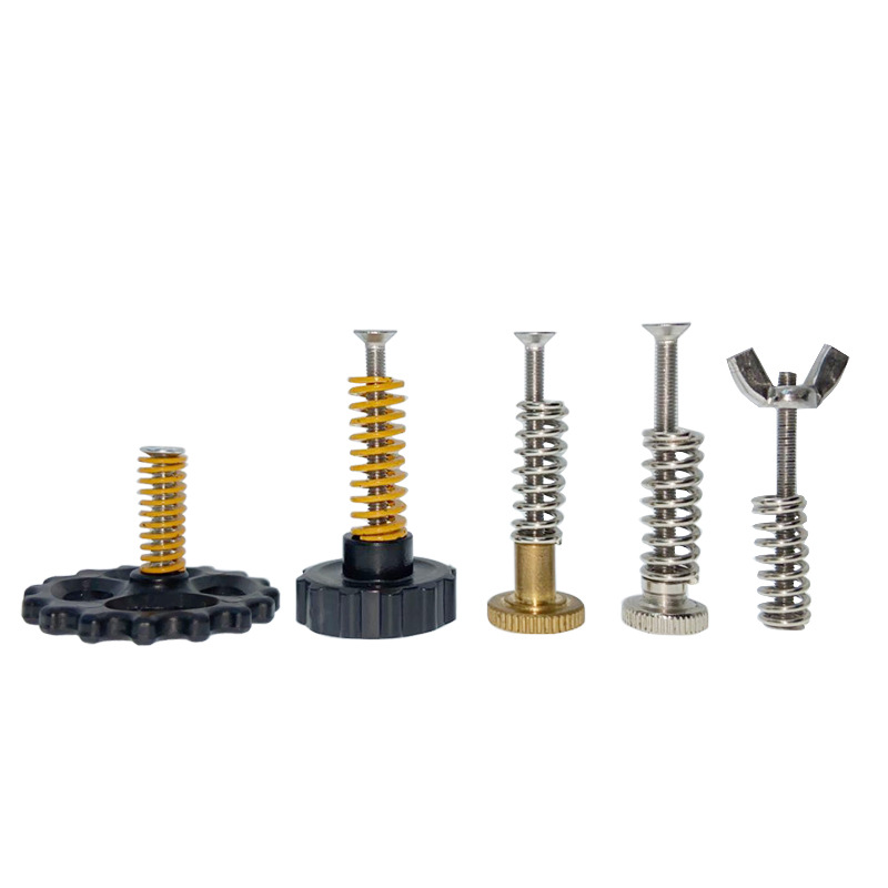 3D打印機配件diy MK3鋁基板熱床 螺絲調平彈簧手擰大螺母熱床套件