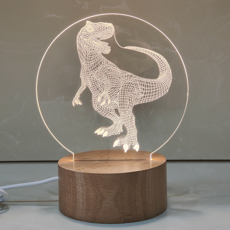 メーカー卸売クリエイティブホリデー記念 3D ナイトライトブナ単色アクリル記念ギフト小さなテーブルランプのカスタマイズ|undefined