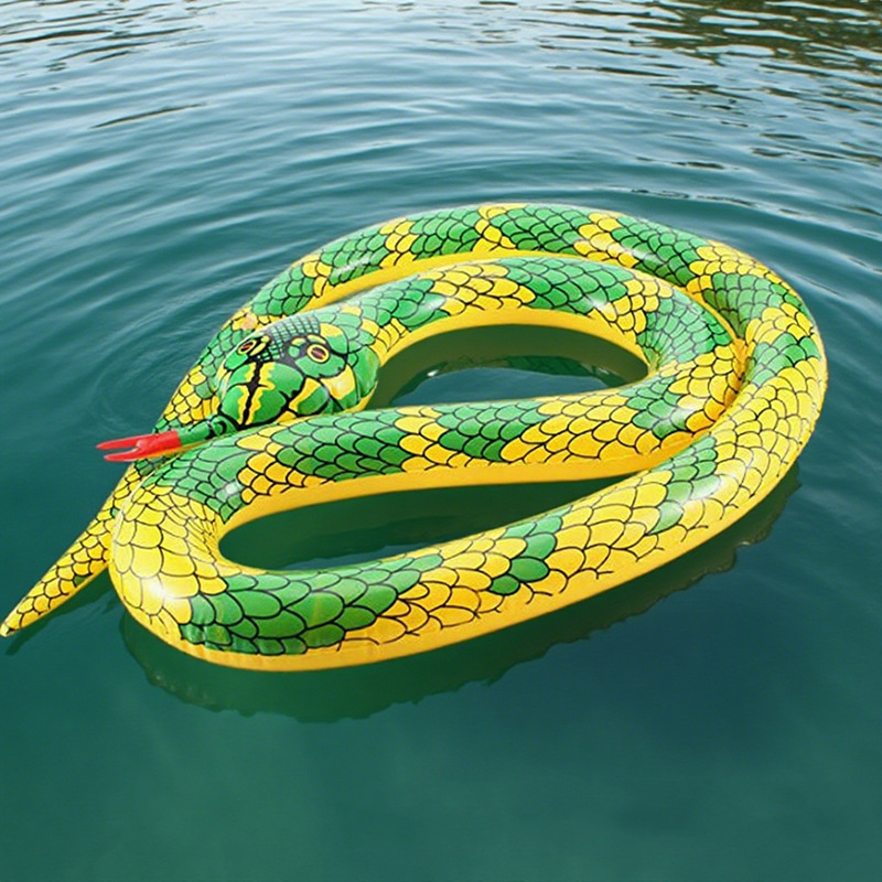 Inflatable snake flower snake toy street toy prank toy fake snake Easter toy Halloween costume swimming snake