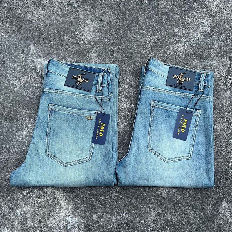 Rl Ralph Lauren Classic Pony Spring/Summer Trendy Brand Jeans Slim Fit Retro Light Luxury Printed Men's Casual Straight-Leg Cross-Border Rl Ralph Lauren Classic Pony Spring/Summer Trendy Brand Jeans Slim Fit Retro Light Luxury Printed Men's Casual Straight-Leg Cross-Border
