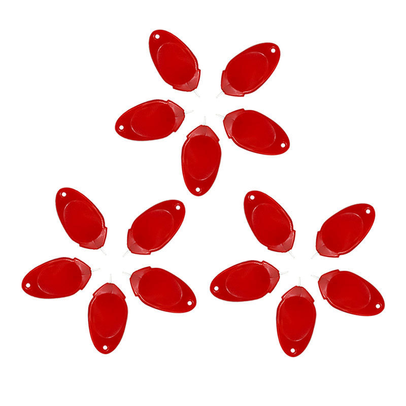 Herramienta de punto de cruz Dispositivo de enhebrado simple Dispositivo de plomo Precio único 50 piezas 1 corbata (desgaste de cuero de aluminio)