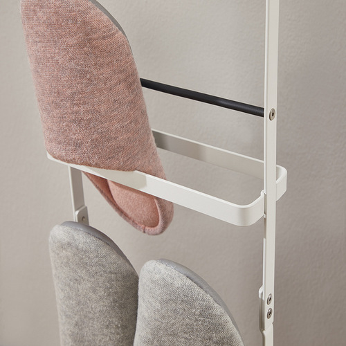 Popular Japanese style carbon steel self-standing shoe rack, door portable multi-layer double-sided slipper rack, simple shoe storage rack