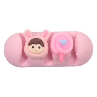 Cartoon Cute Wire Fixing Self-Adhesive Wire Clip Net Wire Finishing Clip Wire Organiser Solder Desktop Wire Organiser