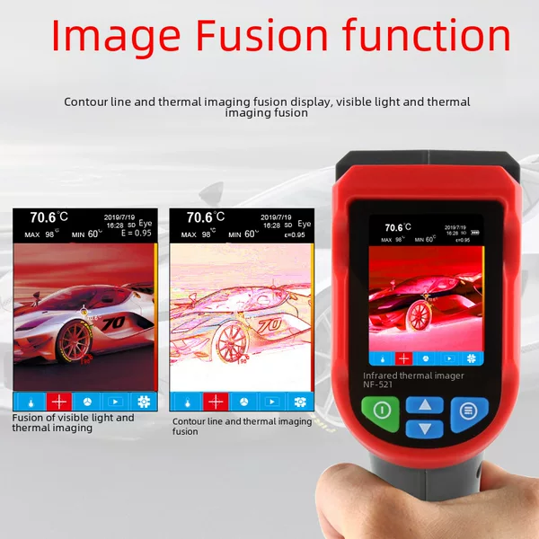 Jingming mouse factory wholesale NF-521 infrared thermal imaging phase meter automatic thermal induction temperature measuring instrument thermal imager