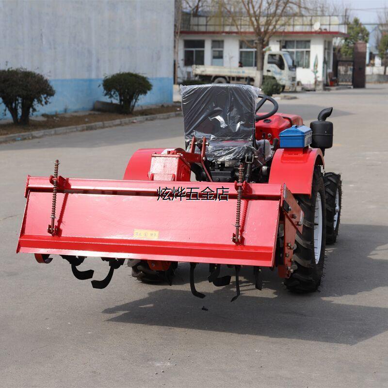 单缸小四轮拖拉机四驱农用柴油机果园大棚旋耕机开沟20-35马力
