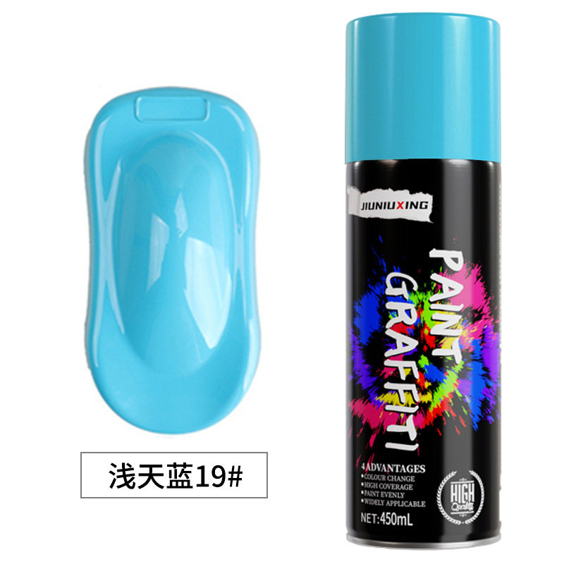 Light sky blue; 450ml/bottle; spray paint