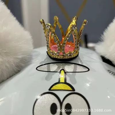 Helmet Decoration Small Crown Motosiklet dəbilqələri - golden-crown