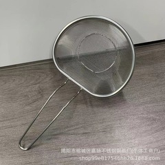 新商品のステンレスの深型のすくい面のスープの濾過網の濾過網のザルは取っ手を持って高温に耐えてスプーンをすくいます。