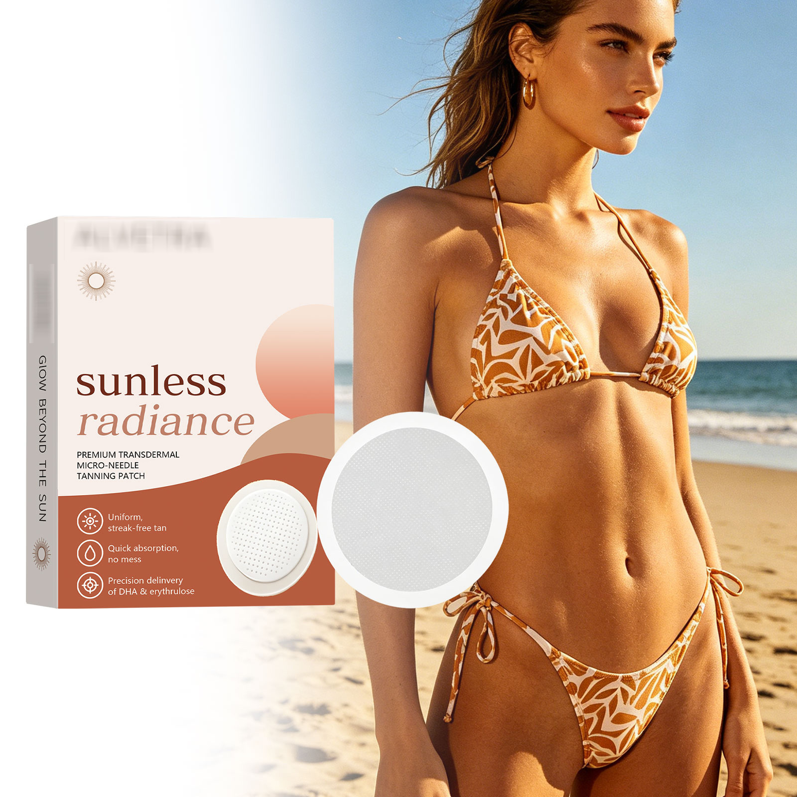 Sun Exposure Tanning Patches for Summer Outdoor Use, Help Even Out Color and Create a Bronzed, Glowing Complexion, Skin-Friendly Natural Patches