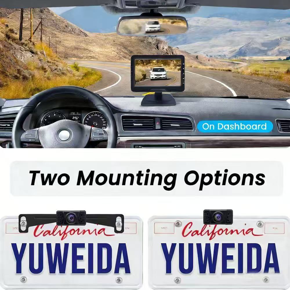 4.3inch Ahd Vehicle-Mounted Monitor for Truck and Camper Monitoring, Vehicle-Mounted Monitor for Security Monitoring and Riding Monitoring