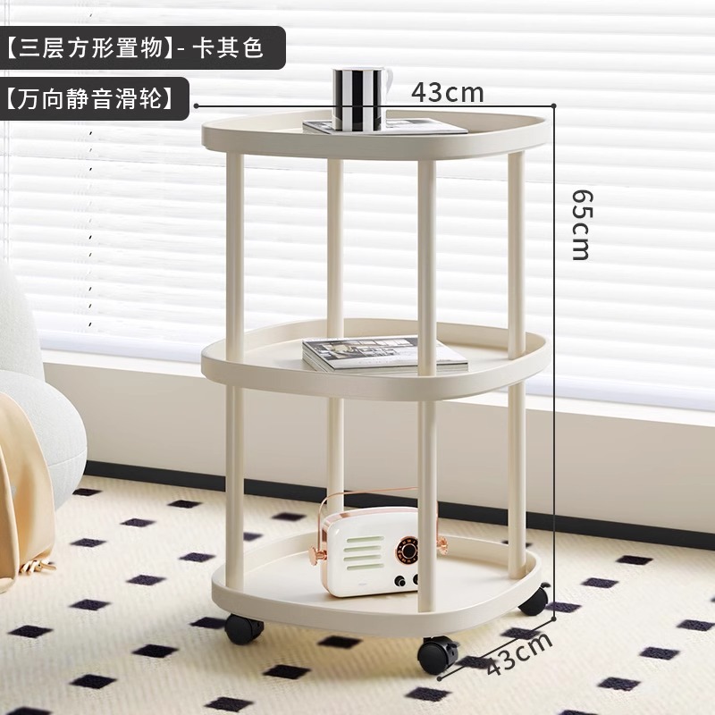 ※품질 업그레이드 ※[3단 이동식 유니버설 휠-탄소강 프레임] 카키