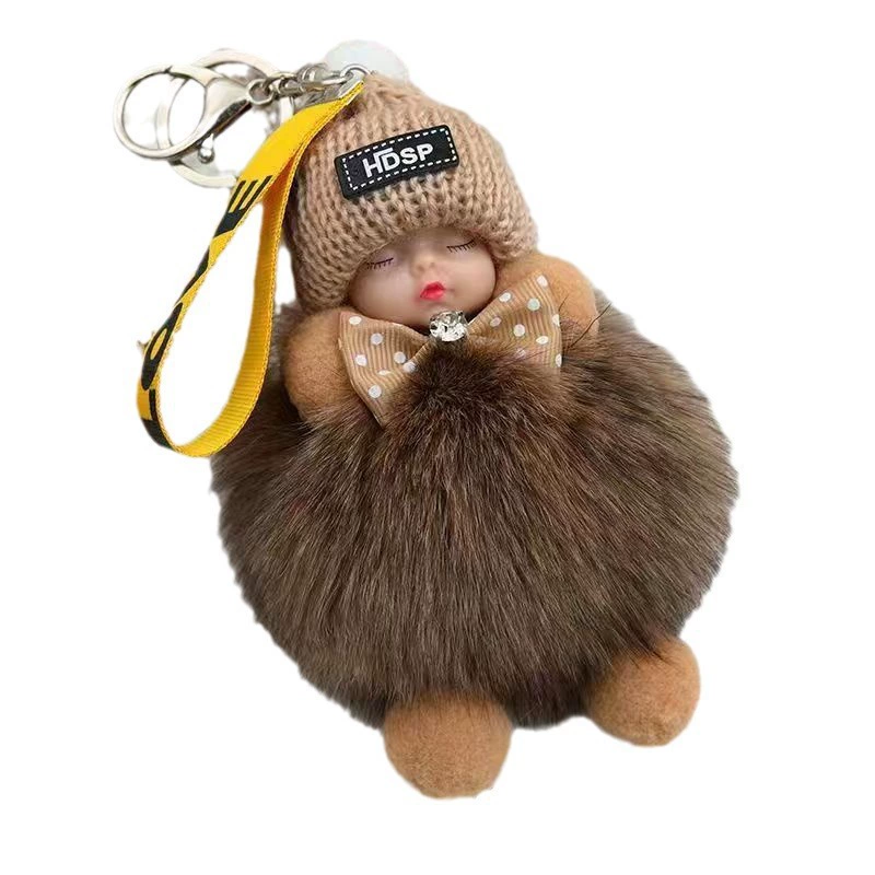 Милая кукла, плюшевый детский брелок, подвеска, лиса, енот