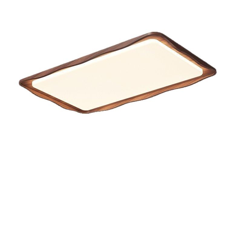 [Seleccionado cuidadosamente] 2025 nueva lámpara de techo ondulado, nogal retro francés, lámpara de dormitorio de gama alta con protección ocular de espectro completo