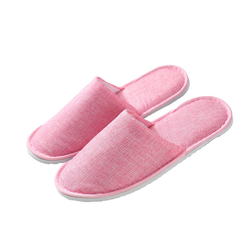 Summer disposable slippers linen open-toe summer linen half-pack hotel hospitality home travel portable