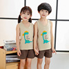 Summer children's vest for boys, cotton sports set sleevless, children's clothing, wholesale