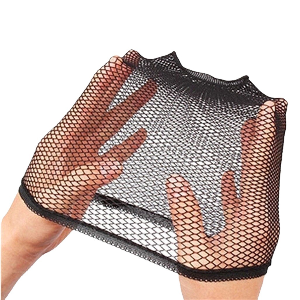 Factory direct wig hair net unsealed simple packaging two head through the head cover invisible elastic net cap stock is sufficient