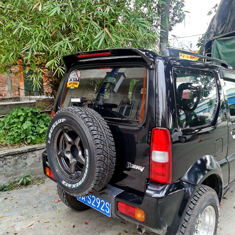 Suitable for 2007-2017 Suzuki Jimny Tail Wing Jimny Modified Special Painted Fixed Wing with Light