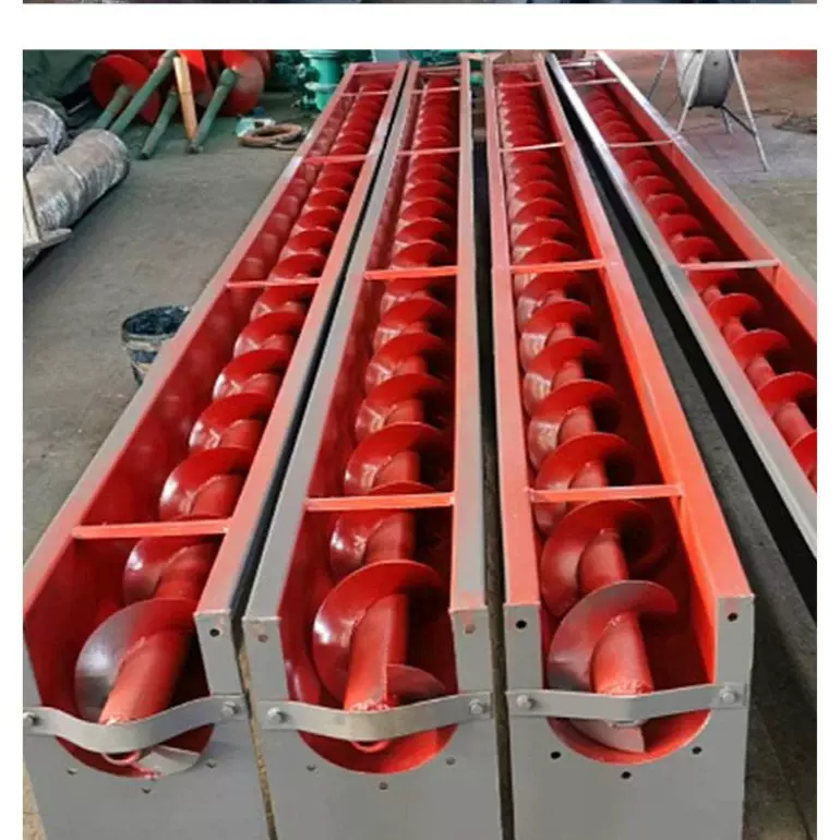 不锈钢碳钢U型输送机绞笼输送上料机U型单轴双轴款小型爬坡线定制