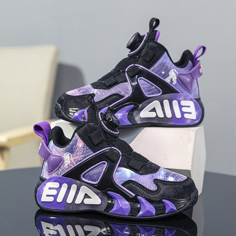 Otoño y invierno nuevos zapatos deportivos para niños cuero perilla impermeable para niños 2 zapatos de algodón de lana al por mayor zapatos para niños varones y niños