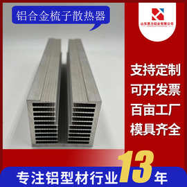 散热器铝型材梳子型铝合金型材铝制冷设备锂电池散铝制品散热全铝