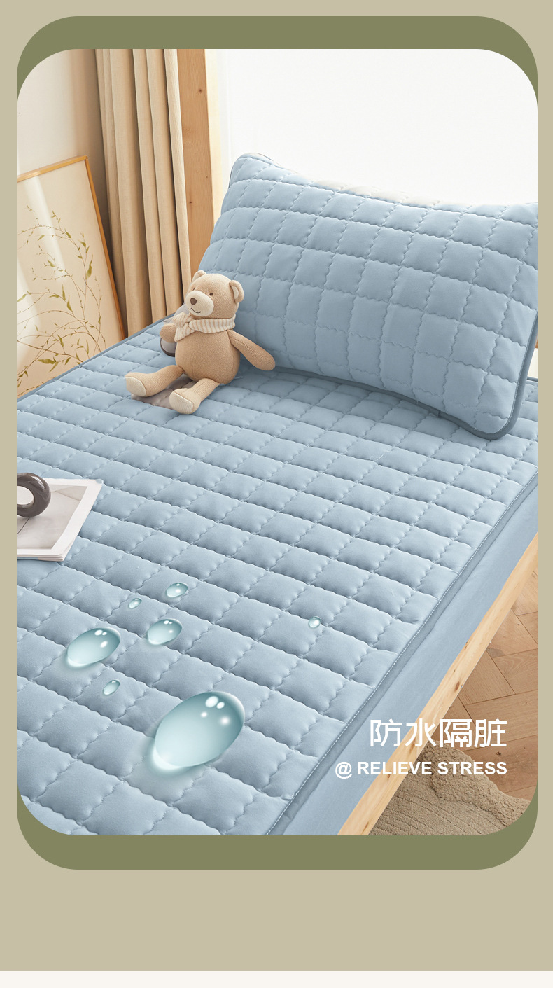 Class A Mother and Baby Grade Waterproof Bed Skirt Urine Protection Pad Four-Season Quilted Mattress Protector Bed Cover Wholesale A