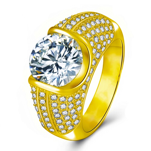 Luxurious high-end full diamond group set with 5 carat eight hearts and eight arrows zircon ring diamond ring platinum imitation moissanite wedding ring