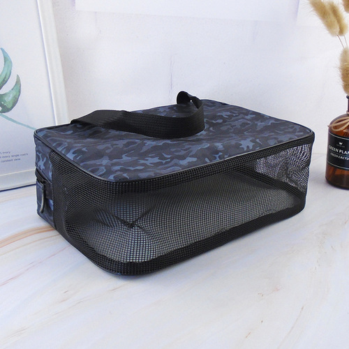 Men's grooming bag, portable shower basket, large capacity women's travel fitness swimming shower storage bag