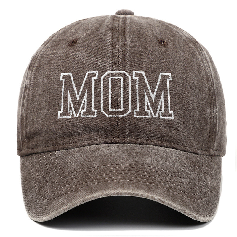 Amazon ベストセラー ウォッシュドコットン DAD MOM 刺繍ベースボールキャップ レトロ スポーツ レジャー ピークキャップ トレンディなサンハット|undefined