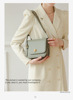 2021 new pattern genuine leather Female bag Messenger The single shoulder bag temperament cowhide Small square package