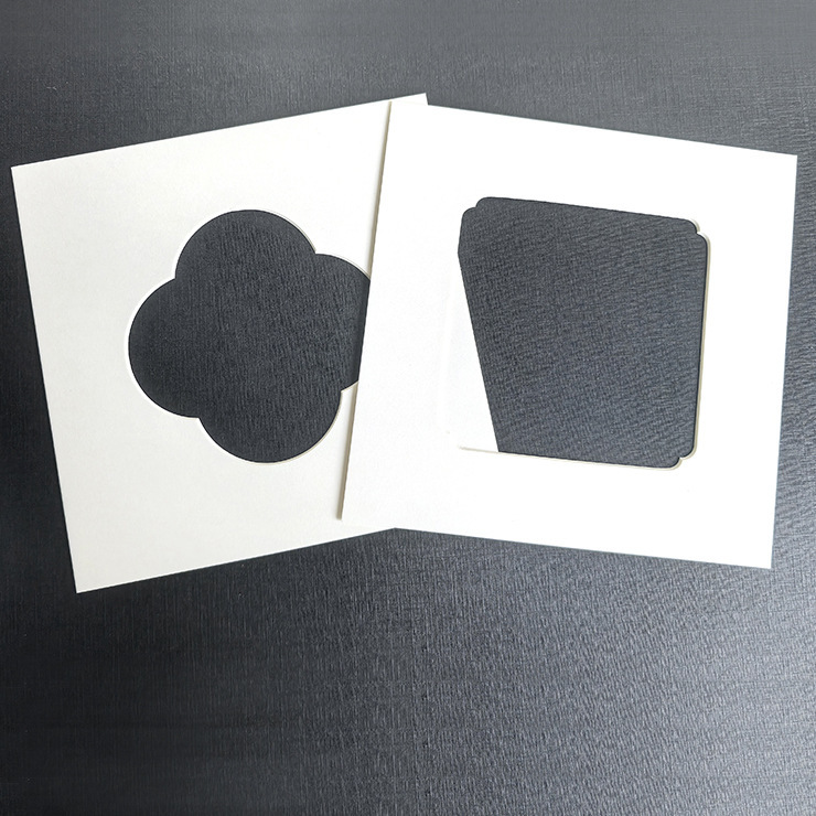 Customized Picture Frame Cardboard Lining, Square Hollow-Out Cardboard, Square 8inch 10inch Photo Frame Mounting Paper, Begonia Flower Round Shape Customized Picture Frame Cardboard Lining, Square Hollow-Out Cardboard, Square 8inch 10inch Photo Frame Mounting Paper, Begonia Flower Round Shape