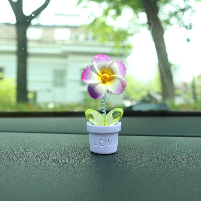 Flora creativa, huevo, adornos de automóvil, adornos de escritorio, adornos de flores lindos, adornos de resina, consola central del automóvil