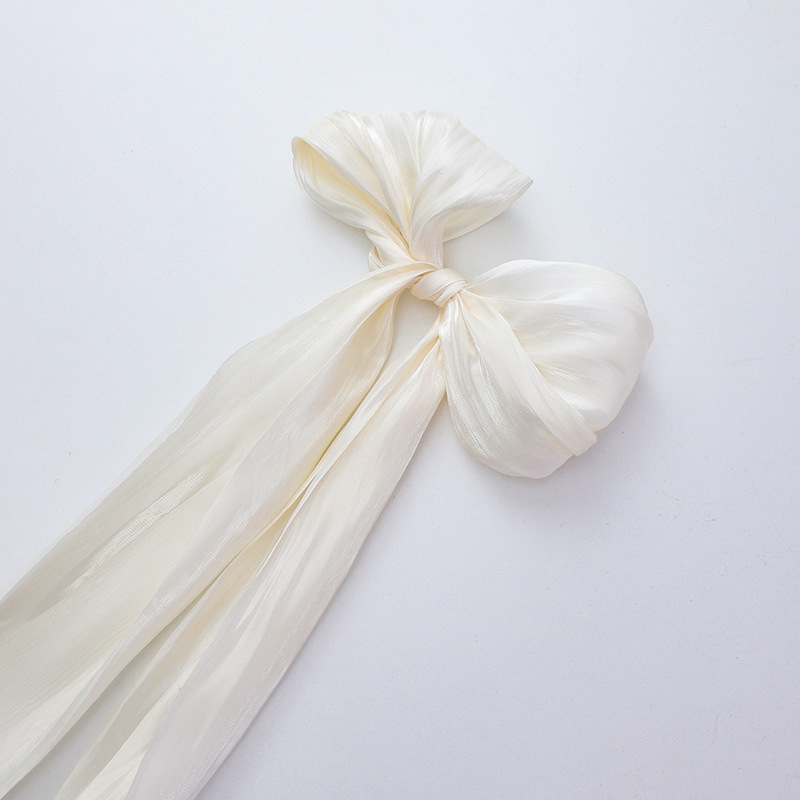 Día de la madre de siete colores 520 nuevos productos Perlas francesas Nieve satén tela arco floristería decoración de bricolaje material floral