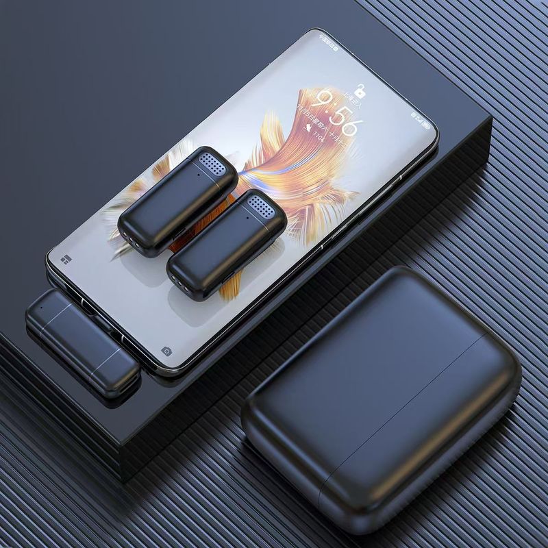 ソース工場直販K6無線マイククリップ式充電倉庫付き電気量表示ショートビデオノイズ低減ラジオ|undefined
