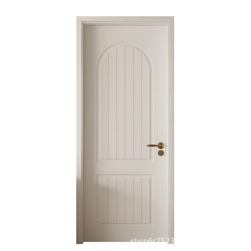Puerta de madera francesa puerta de barniz de madera sólida puerta de habitación puerta insonorizada puerta de dormitorio decoración interior puerta de madera completa fábrica al por mayor