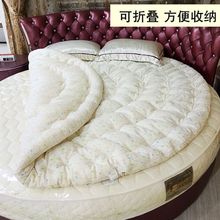 圆床纯棉花褥子被子新疆棉絮手工圆棉被双人圆床垫加厚圆形被褥