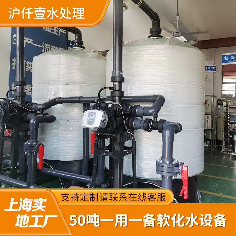 全自动软化水设备 锅炉软化装置离子交换器 50吨软化机除水垢装置