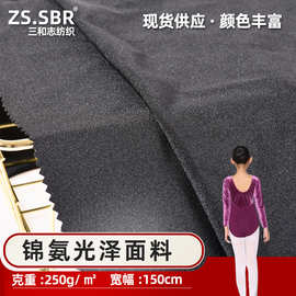 三和志250克锦氨弹力面料国潮牌光泽冰丝紧身裤舞蹈服缎面感布料