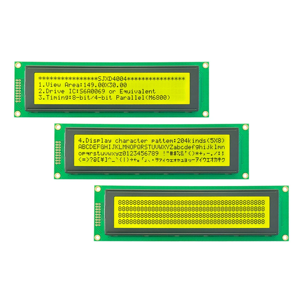High -standard quality 4004 character dot matrix LCD LCD screen stn yellow -green screen black type LCM LCD display module
