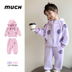 2025新款童装女童秋装套装儿童秋季洋气时髦运动服宝宝春秋款衣服