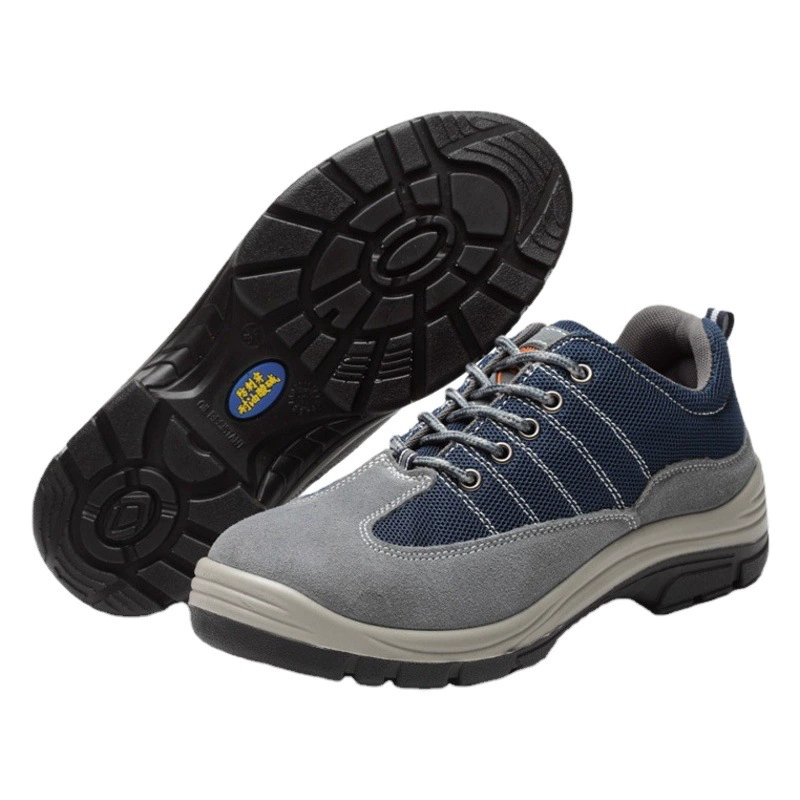 Противоударная и противоударная обувь для защиты труда Железная булочка Весенняя и летняя дышащая обувь для защиты труда Нескользящая обувь для защиты от скольжения