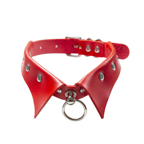 European and American personality punk style gothic leather collar collar necklace sexy training dog slave collar necklace for women