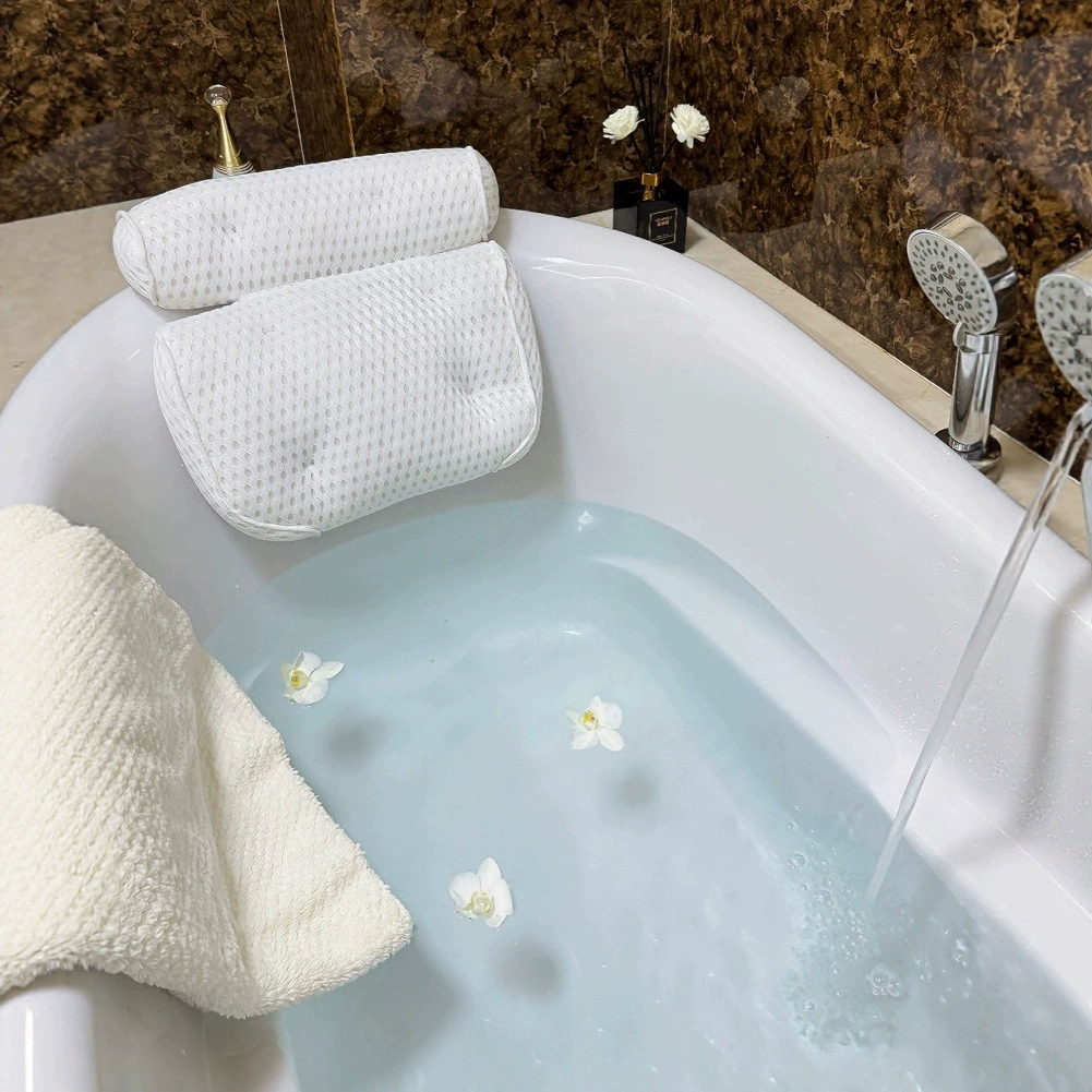 Подушка для ванны в наличии, нескользящая 4D-подушка для ванны, домашняя подушка для ванной комнаты, подушка-подголовник, подушка для глубокого замачивания в СПА-отелях.