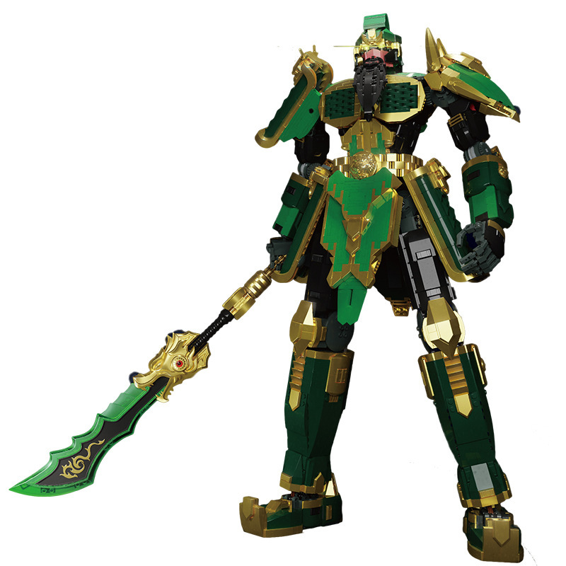 Yu Xing modelo Wang 93001 Tres Reinos Cinco Tigres Da Guan Yuchao jugar alrededor de los bloques de construcción de juguetes de decoración modelo