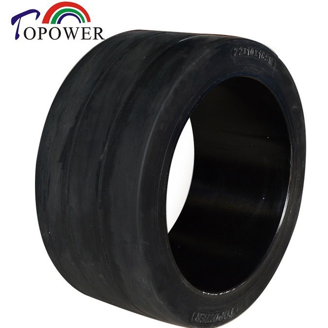 托普实心轮胎/铣刨机实心胎/拖车实心胎/压配式实心胎22*10*16 SM
