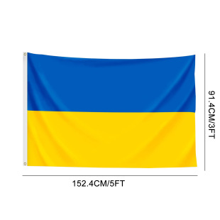 F952 �F؛90*150cm�����m��4̖��]��� Ukraine Flag