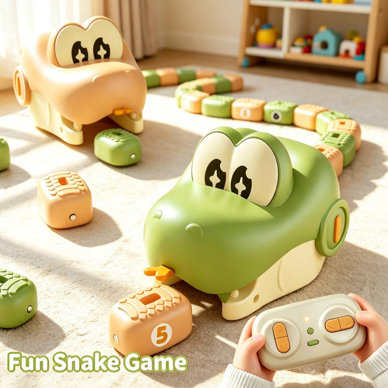 Remote control snake toy, children's electric toy car, magnetic snake toy, parent-child interactive toy, cross-border Remote control snake toy, children's electric toy car, magnetic snake toy, parent-child interactive toy, cross-border