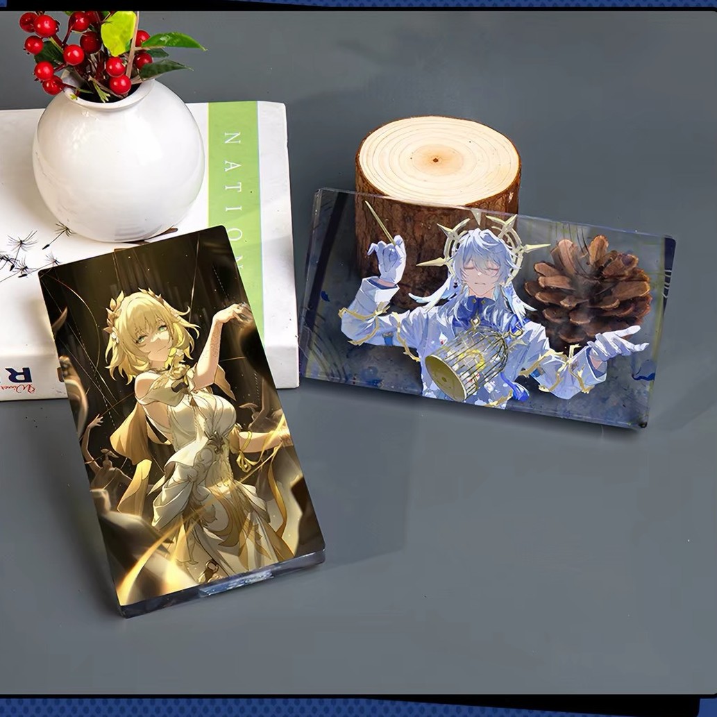 Acrylic card brick creative DIY personalized gift desktop ornament cartoon anime merchandise custom-made for fan support